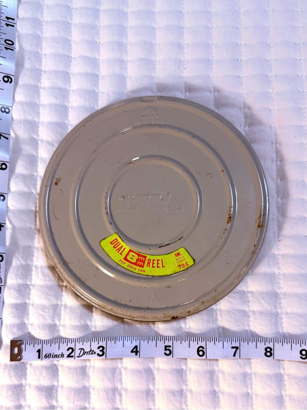 Vintage 8mm Film Reel Canister - Gray